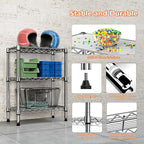 M MZG 750 lbs 3 Tier Shelf Metal Storage Shelves Wire Rack Closet Organizers - Image 7