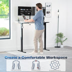 VIVO Electric 55 x 28 in Standing Desk, Memory Height Adjustment, 1B Series - Image 4
