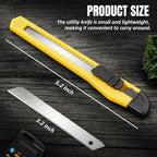 TIFICAL 24-Pack Retractable Box Cutter | 9mm Snap-Off Blades - Image 4