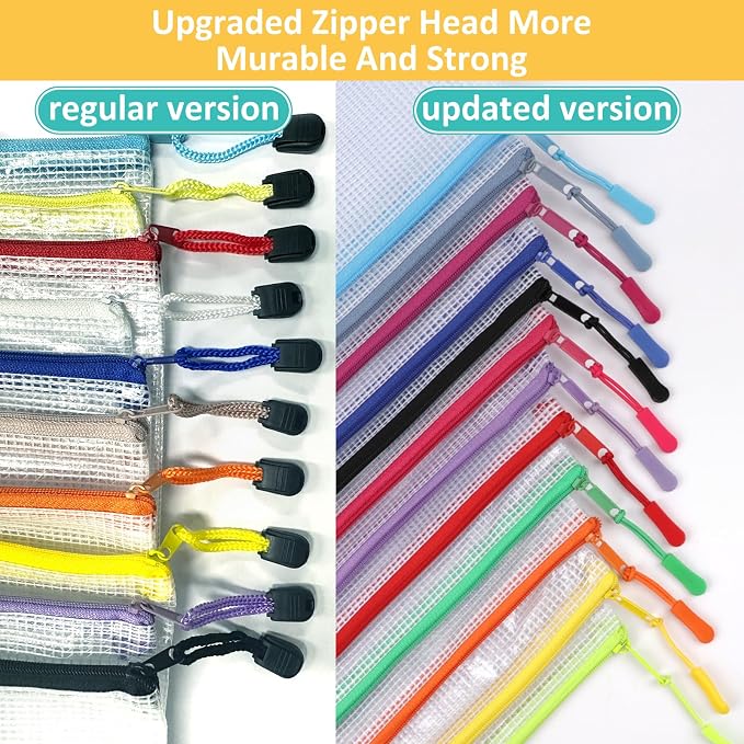 YOPCDJ 12 Mesh Zipper Pouch Bags - Image 4