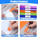 120 Pieces Clear Binder Label Holders Self Adhesive Label Holder Clear Adhesive - Image 6