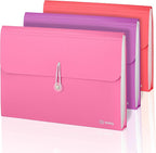 Accordion File Organizer, 13 Pocket Expanding File & Cover Folder by ENDAY