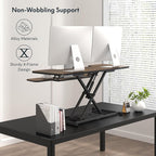 FLXISPOT 42" Standing Desk Converter Sit to Stand up Riser Height Adjustable - Image 6