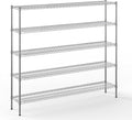 Regal Altair 14" Deep x 72" Wide x 64" Height Wire Shelving Kit | 5-Tier | NSF by Regal+Altair