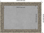 Amanti Art Silver Framed Magnetic Board 25x33 Medium Vision Board - Image 2