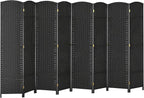 HOMCOM Room Divider, 8 Panel Folding Privacy Screen, 5.6' Tall Freestanding by HOMCOM