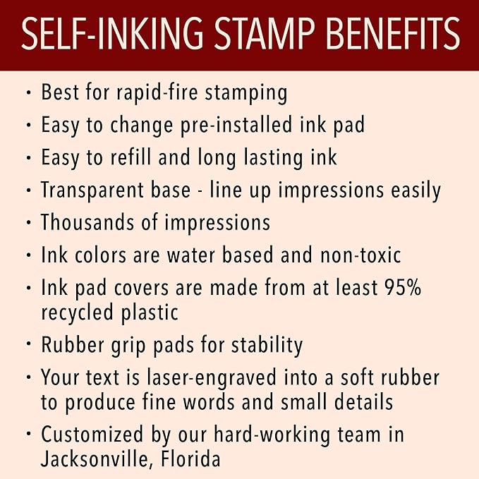 Self Inking Modern Address Stamps | Custom Return Address Stamper - Image 6