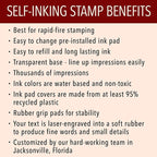 Self Inking Modern Address Stamps | Custom Return Address Stamper - Image 6