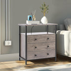 Edbuosy 3 Wooden Drawers Night Stand, 27 Inch Wide Nightstand - Image 8