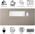 Bloss Pearl Gray Desk Mat 31.5"x15.7", Desk Matt - Image 5