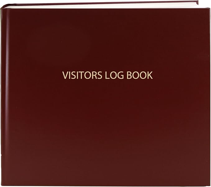 BookFactory Visitor Log Book Visitor Register Visitors Sign-in Book by BookFactory