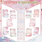 TaoBary 160 Pcs Stationery Paper Set 50 Double Sided Stationery Papers - Image 4