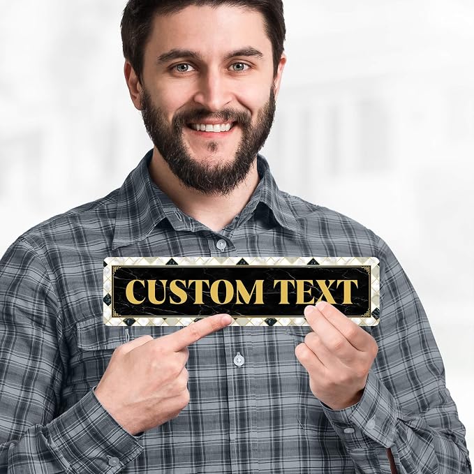 Custom Sign, Custom Street Sign, 11 Font Colors, 13 Font Styles, 4 Hole Options - Image 2