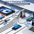 550W USB C Fast Charger Block, PD3.1 140W 8 Port USB Charging Station, GaN Ⅲ - Image 2