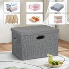 Graciadeco Large 17" 36 Quart Collapsible Stackable Storage Bins - Image 6