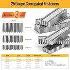 meite Corrugated Fasteners MC114 25 Gauge 1-Inch Crown 1/4-Inch Length - Image 2