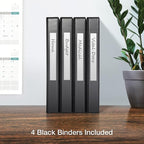 Oxford 3 Ring Binders, 1 inch ONE-Touch Easy Open D Rings, Durable Binders - Image 5