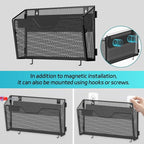 SUPEASY Magnetic File Holder, 3 Pack File Folder Organizer, Wall File Organizer - Image 4