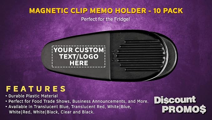 10 Magnetic Memo Holders Set - Image 2