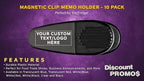 10 Magnetic Memo Holders Set - Image 2