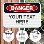 Custom Danger Sign, OSHA Sign, 12x18 Inches, 3M EGP Reflective .063 Aluminum - Image 4