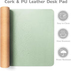 Aothia Double-Sided Desk Pad – 37.8"x17" Leather Desk Mat - Image 4