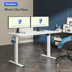FLEXISPOT One-Piece Electric Standing Desk, 48 x 24 Inches Adjustable Desk - Image 6