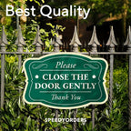 Personalized Aluminum Outdoor Metal Signs, Custom Green 14x10 Driveway Sign - Image 7