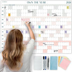 Own the Year 2026 GIANT Wall Calendar | 4ft x 3ft Full Year Dry Erase Large by EternaGoods