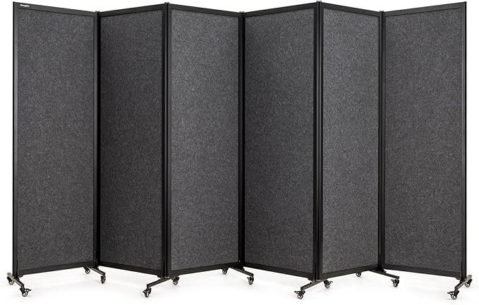 Upgrade Version Room Partition and Divider, Freestanding Rolling Dividers by StrongBird