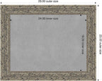 Amanti Art Silver Framed Magnetic Board 23x29 Medium Vision Board - Image 2