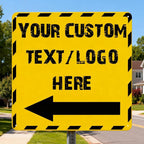 Custom Square Arrow Signs by HKSIGNS