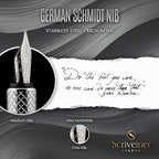 Scriveiner Silver Chrome Fountain Pen, Award Winning Luxury Pen, Heavy Pocket - Image 5