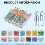 NEEWAY Colorful Large Paper Clips, 2 Inch Jumbo Paper Clips, 3 Pack of 50 - Image 2