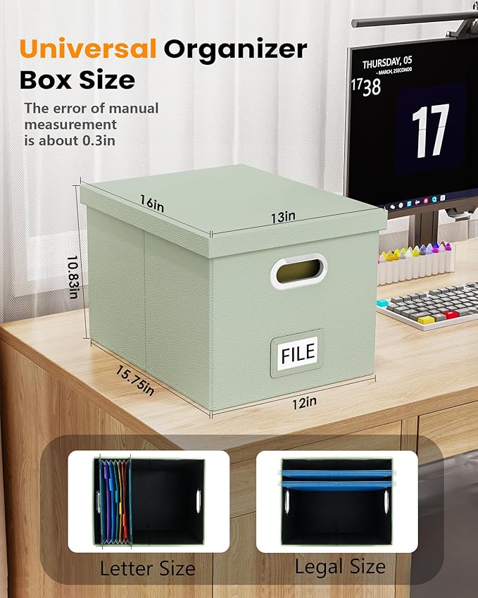 Oterri File Organizer Box, Filing Box - Image 3
