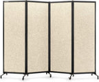 Upgrade Version Room Partition and Divider, Freestanding Rolling Dividers by StrongBird