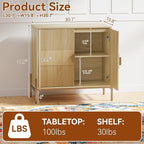 HOCAT 30.7" Accent Cabinet, Modern Buffet Cabinet - Image 2