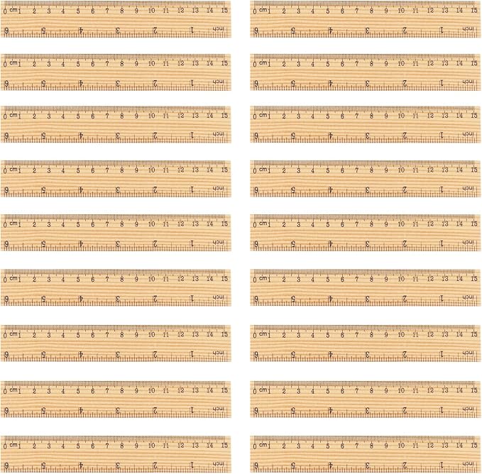 288 Packs Wooden Rulers, 6 Inch Double Sided Wood School Ruler - Image 2