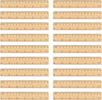 288 Packs Wooden Rulers, 6 Inch Double Sided Wood School Ruler - Image 2