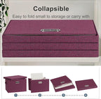Graciadeco Large 17" 36 Quart Collapsible Stackable Storage Bins - Image 4
