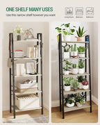 Hzuaneri Ladder Shelf, Bookshelf Bookcase, Freestanding Corner Storage Shelve - Image 6