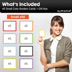 Attractivia Dry Erase Magnetic Labels 2.8 x 1.8 in, Color Borders, Small Dry - Image 7