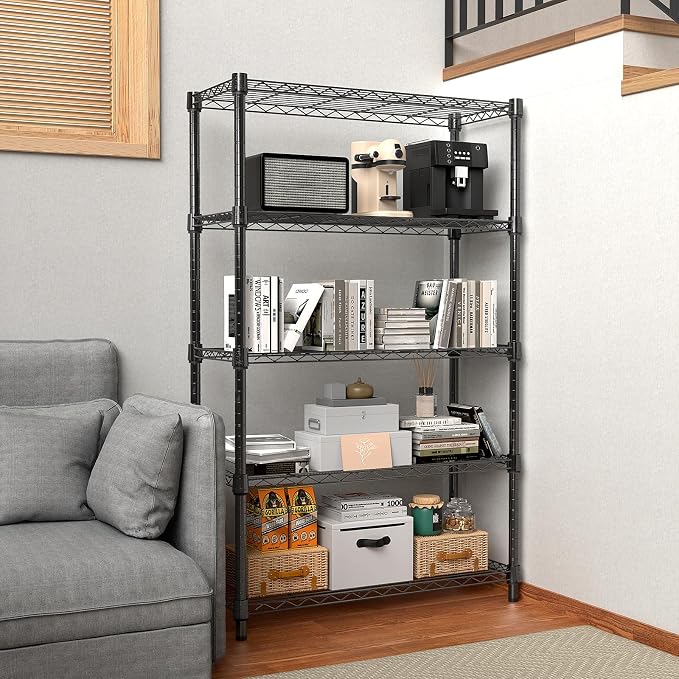 M MZG 1250 lbs Storage Shelving Utility Shelving Unit 5-Tier Utility Shelving - Image 2