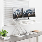 VIVO 32 inch Desk Converter, K Series, Height Adjustable Sit to Stand Riser - Image 9