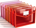 ABC life 6 Pack Plastic Expanding File Folder, Folders by ABClife