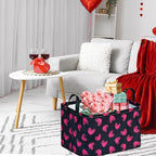 FUULOXE Rectangular Valentines Basket Storage Bin - Image 2
