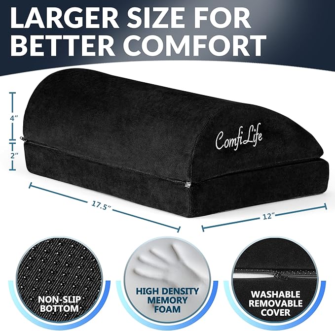 ComfiLife Foot Rest for Under Desk at Work – Adjustable Desk FootRest for - Image 4