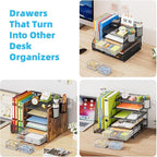 Marbrasse 3 Packs Desk Drawer Organizers, Metal Mesh Dividers - Image 6
