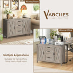 Vabches File Cabinet with 3 Drawers, Farmhouse Lateral File Cabinet Fits Files - Image 9