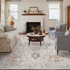 GENIMO 7'6''x9'6'' Area Rugs for Living Room, Machine Washable Rugs, Low Pile - Image 7